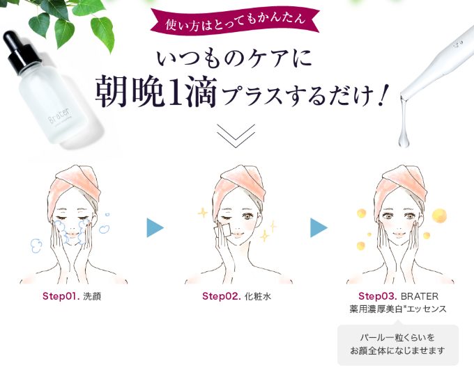 Brater ブレイター の薬用美白エッセンスがおすすめなワケ